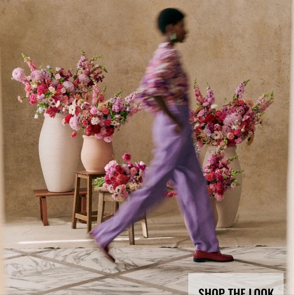 Sezane LouLou High Waisted Flowing Lavender Trousers - Picture 4 of 5